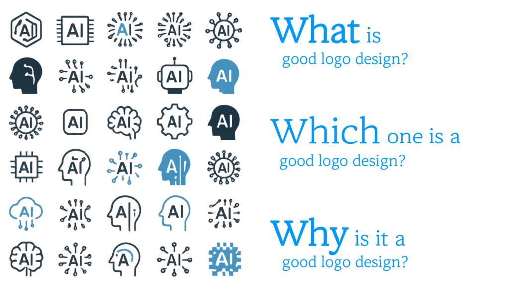 AI가 생성한 로고 디자인 