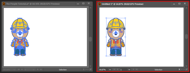 [Illustrator] 일러스트레이터의 기본기능 1. 복사(Copy)와 붙이기(Paste) – Designer Note
